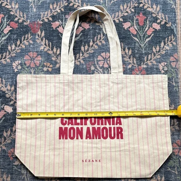Sezane Cream CA Tote - Picture 3 of 4